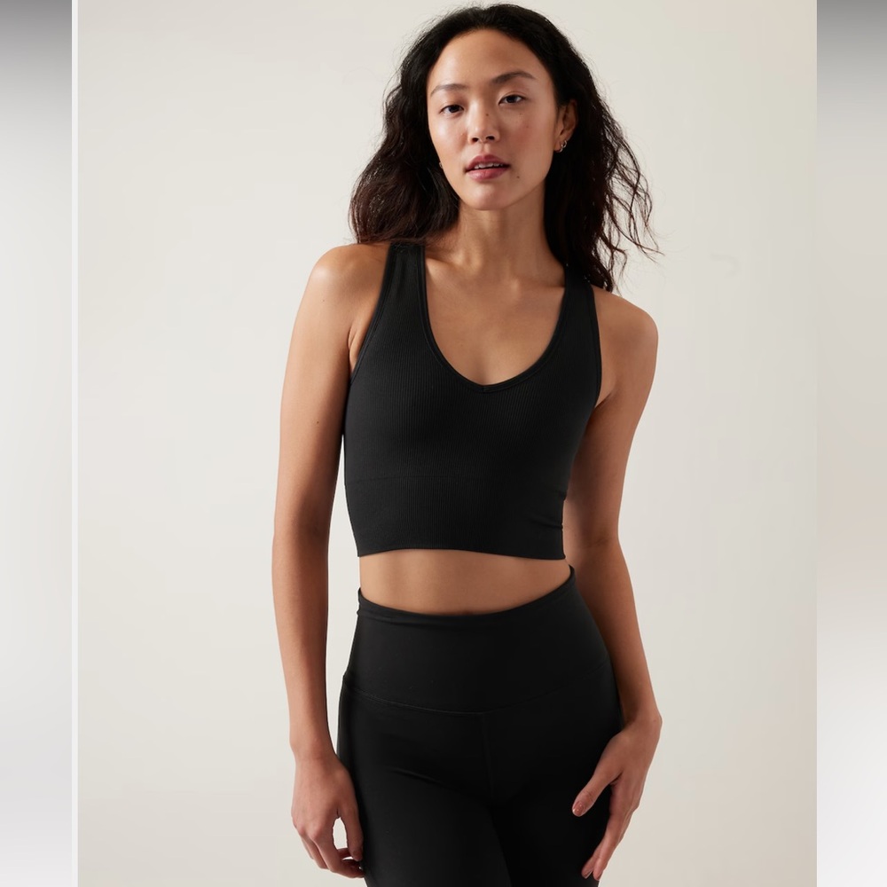 AURORA SEAMLESS CROP RIB TANK